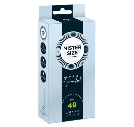 Mister Size 49mm pack of 10